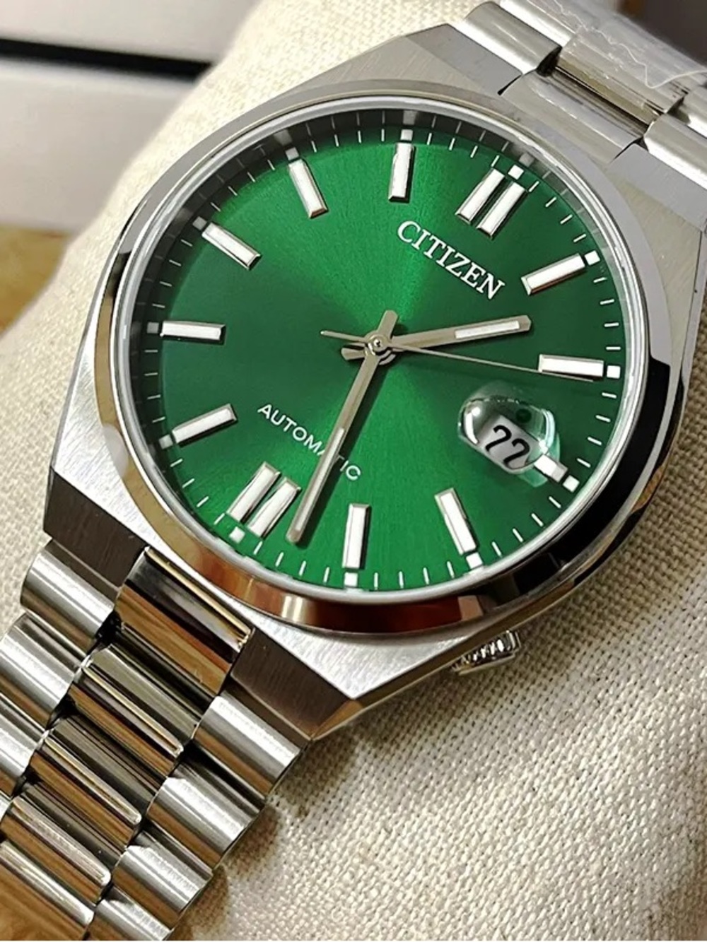 Citizen Green Dial Stainless Steel Bracelet Watch